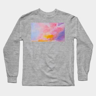 Dreamy Watercolour Cloudscape Long Sleeve T-Shirt